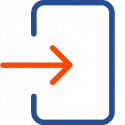 import blue and orange icon